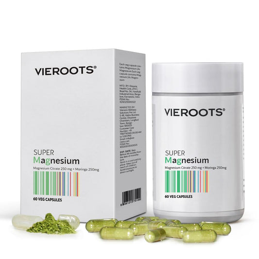 VIEROOTS Super Magnesium - Capsule, 60 Count