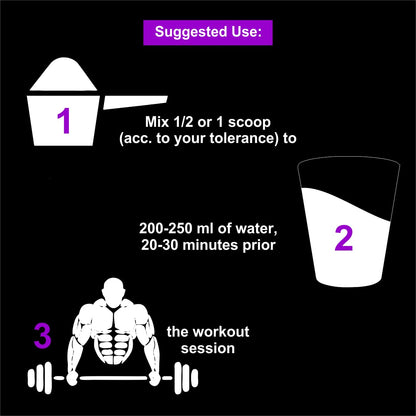 Arscor's Purge 2.0 Pre workout Supplement | 5000mg L Citrulline D Malate 2:1, 200mg Caffeine Anhydrous, 4000mg Beta Alanine, Boost Focus, Strength, Energy and Pump (450 gm, Devil'sberry)