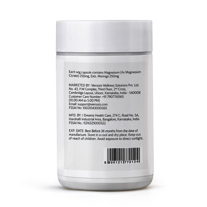 VIEROOTS Super Magnesium - Capsule, 60 Count