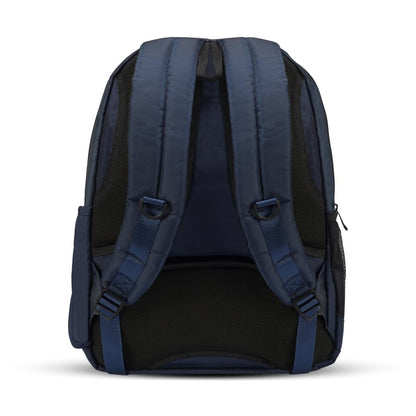Travel Blue Supreme 17.3 Inch Laptop Backpack, 22.5 Litres, Water Resistant Travel & Office Backpack with Laptop Compartment, Power Bank Holder, Sunglasses Holder & Key Holder, Navy