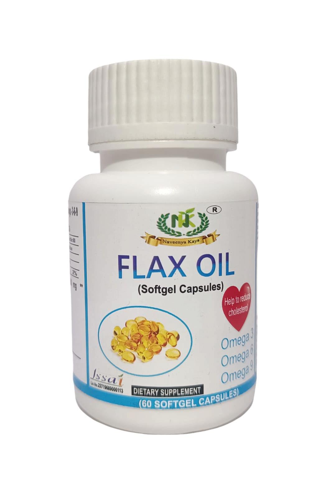 Flax Oil Softgel Capsules