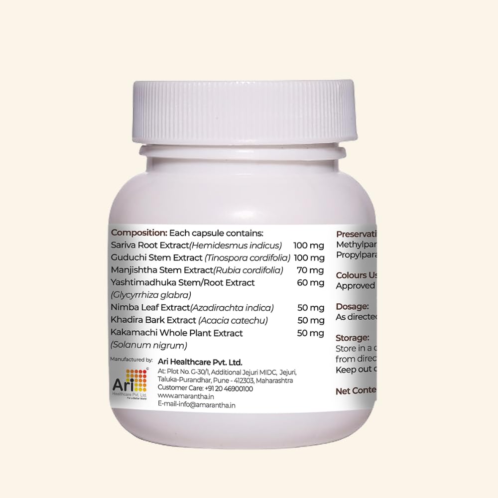 Aricleanse Capsule (30 Capsules) | Ayurvedic formulation to support skin health and acne care