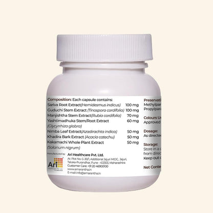 Aricleanse Capsule (30 Capsules) | Ayurvedic formulation to support skin health and acne care
