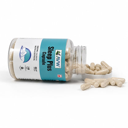 AVW Sleep Plus Ayurvedic Capsules – 60 Capsules | Advanced Herbal Night Support for Relaxation, Calm Mind & Restful Wellness