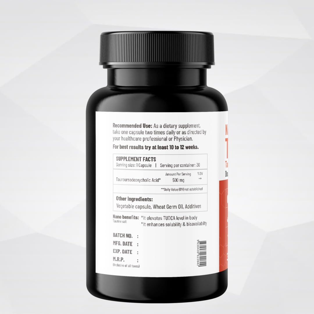 Onpharno TUDCA Liver Supplement | Liver & Gallbladder Support | Enhances Detoxification, Promotes Healthy Bile Flow & Digestion | 500mg – 30 Vegan Capsules
