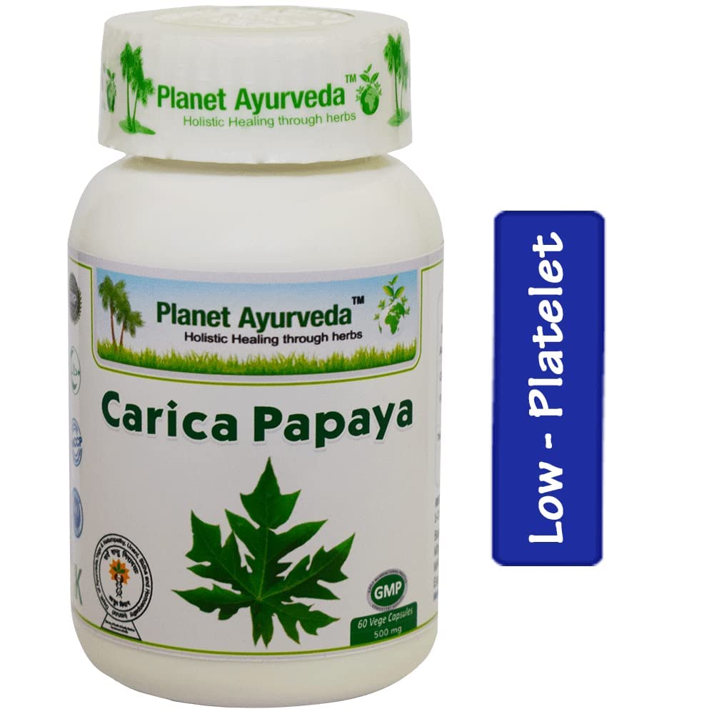 Planet Ayurveda Carica Papaya Capsules (60 CAP)