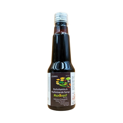 Herbshd MaxBoost Syrup For Multivitamin | Multimineral | Delicious Pineapple Flavour | 225ml | Pack of 2