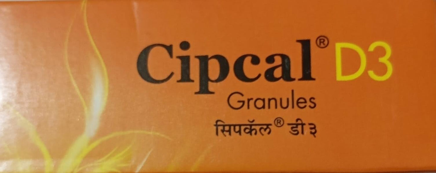 Cipcal D3 Cholecalciferol Granules- 10 Sachets- For Joint and Muscle Health
