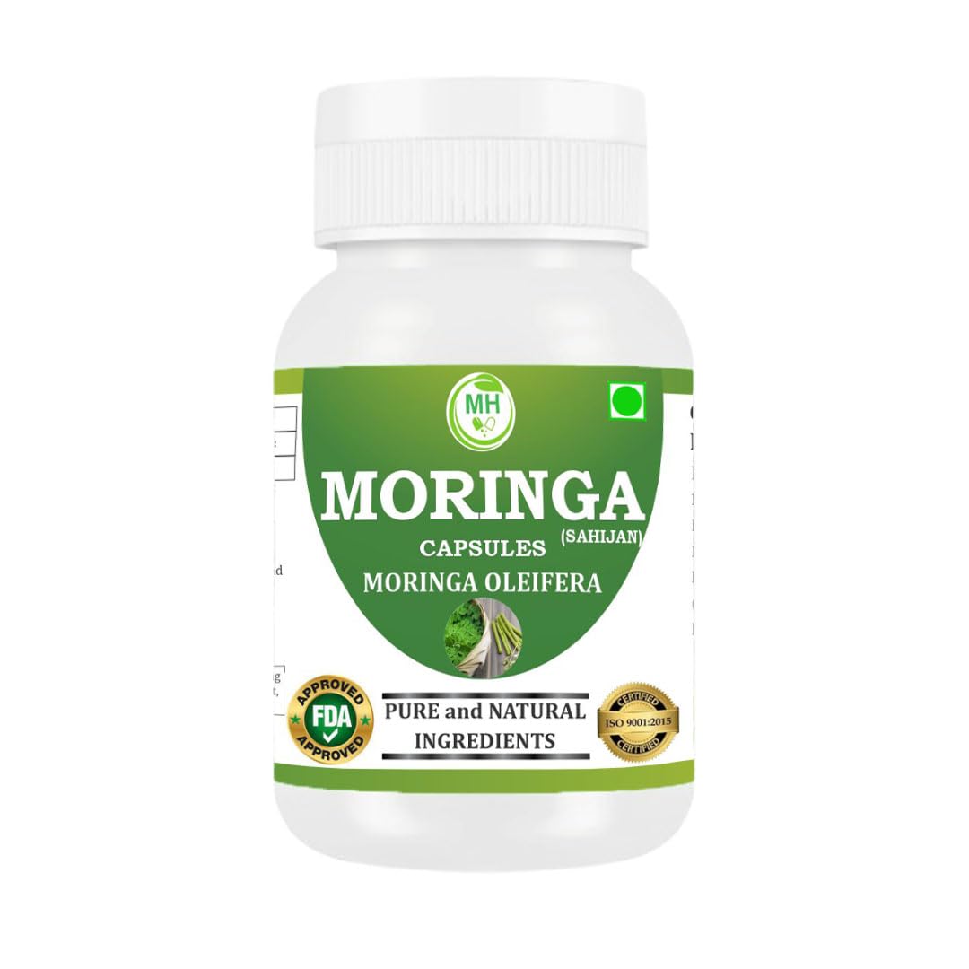 Morsan's Moringa (Moringa oleifera) Capsules, Pack of 60 x 500 mg. Veg. Capsules (1)