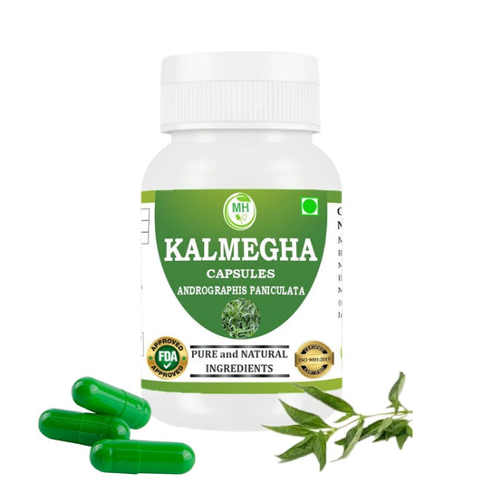 MORSAN HEALTHCARE | Kalmegha Capsules 500mg – 60 Count | 1 Pack | Vegetarian | Plant-Based | Herbal Supplement | No Artificial Additives | Gluten-Free | Organic |