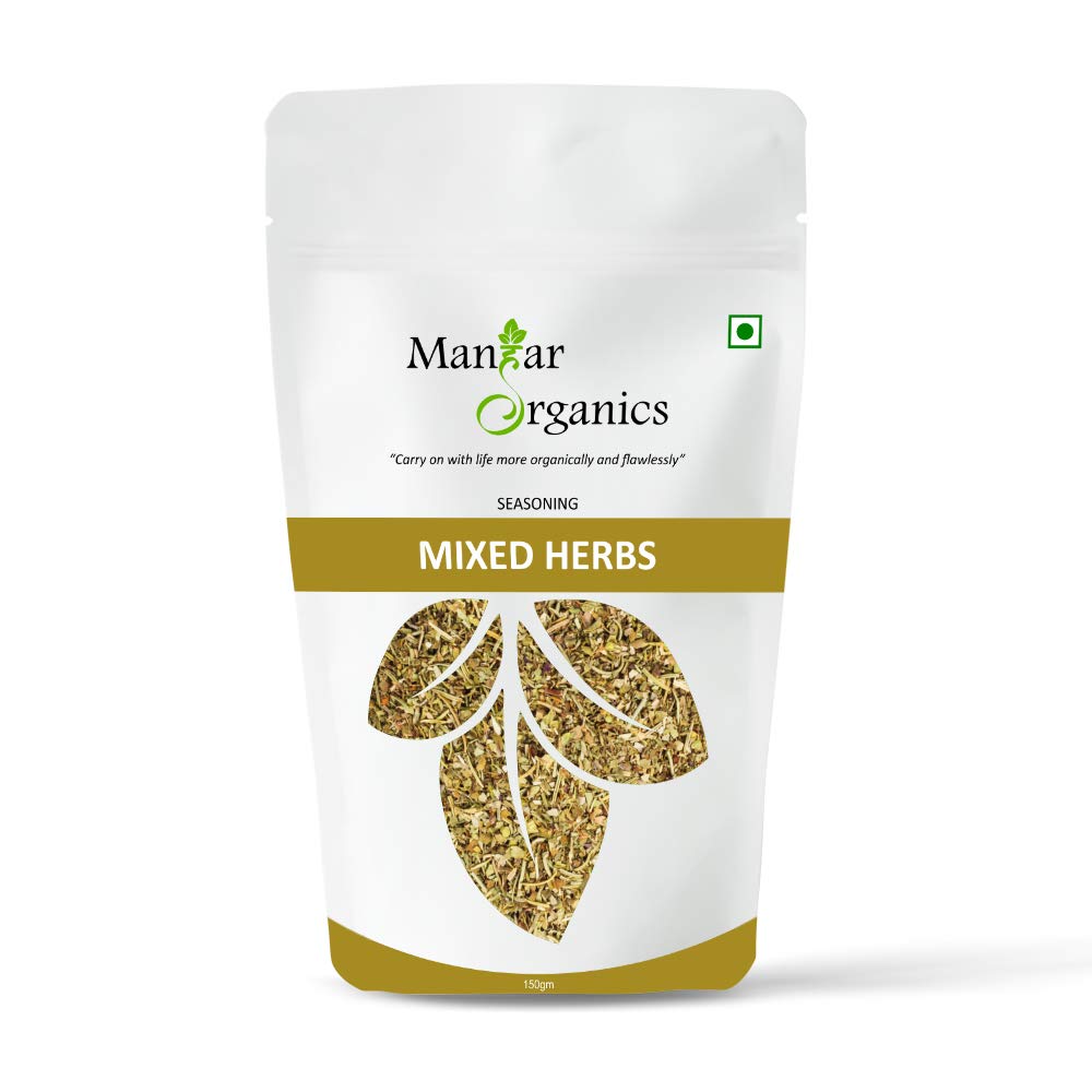 ManHar Organics Mixed Herbs Seasoning 1KG - Perfect for Soups, Salads, and Roasted Dishes | Non-GMO, Flavorful Herb Blend | Natural Blend of Thyme, Oregano, Basil, and More | Pizza Pasta Seasoning |