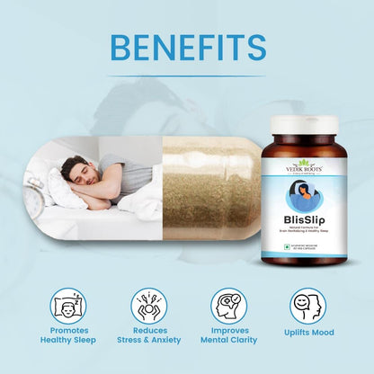 Vedikroots BlisSlip | Promotes Restful Sleep | Natural Sleep Support Su- image 4