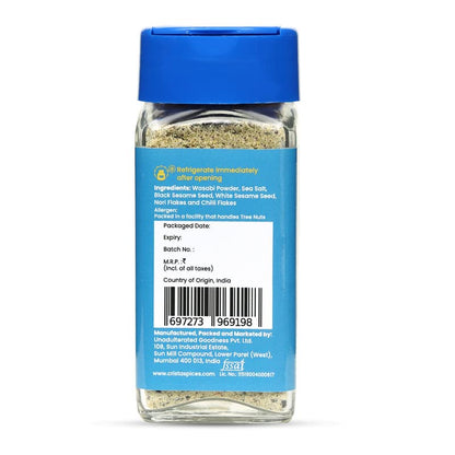 CRISTA Umami Furikake Seasoning a mixed Spices Blend with No Onion No Garlic Zero added Colours, Fillers, Additives & Preservatives 40 gms