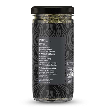looms & weaves - 100% Pure & Natural Freeze Dried Mixed Herbs- 25 gm (Special Grade Seasoning Herb)