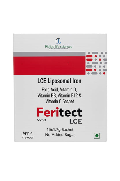 Feritect Liposomal Iron Lce Sachet, High-Absorption Iron Supplement, Gentle on Stomach, Supports Hemoglobin & Energy Levels