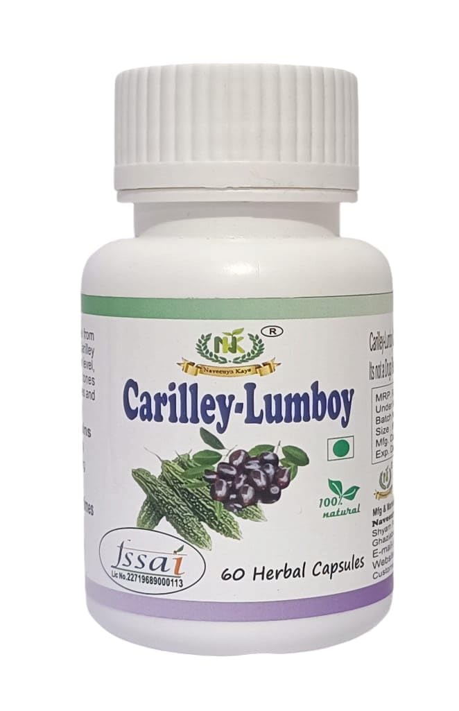 Naveenya Kaya Carilley Lumboy Capsule with Karela and Jamun for Healthy Blood Sugar Level