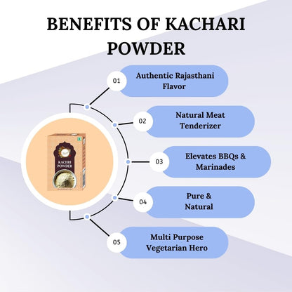Chounk Kachari Powder, 100 Gram | White Kaachri Powder | Meat Tenderizer | Dried Kachri | For Cooking Meat Rub | BBQ Rub