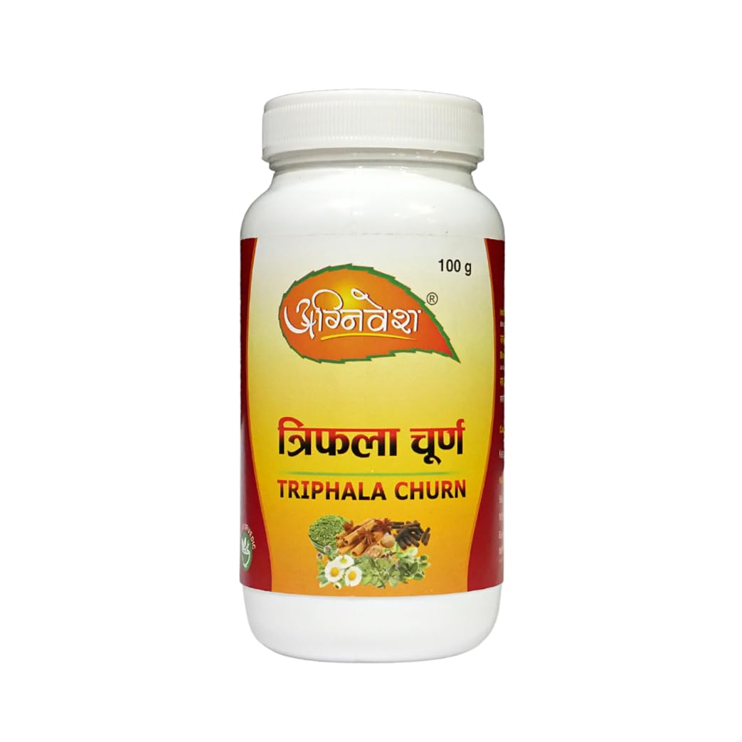 Agnivesh Triphala Churna/100Gm/ Useful In Hyperacidity, Constipation, Eye Diseases(pack of 4)
