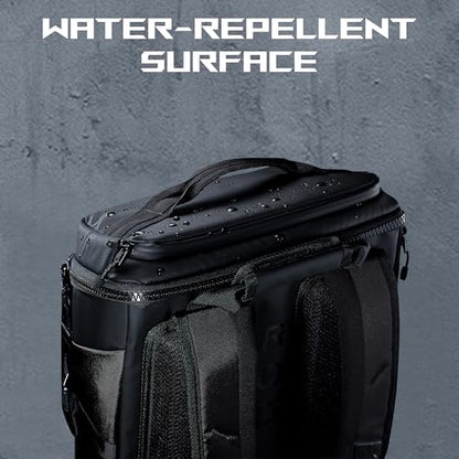 ASUS ROG Ranger BP2701 (2025) Lightweight Gaming Backpack, Spacious storage upto 22L, Ergonomic design, Built-in luggage strap, Adjustable Chest Strap, fits up to a 17-inch laptop, Black, 0.93 kg