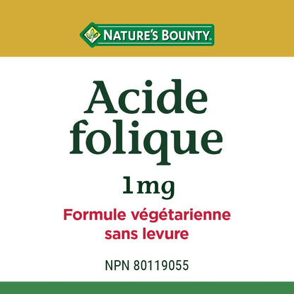 Nature'S Bounty Folic Acid 1Mg 150Tb