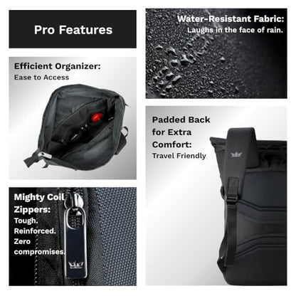 Gods Vajra Rolltop Travel Backpack with Antitheft Laptop Compartment an- image 4