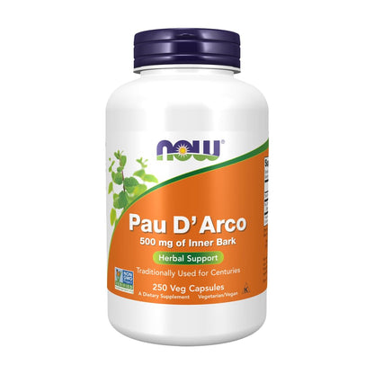 Now Foods Pau D' Arco, 250 Caps 500 mg