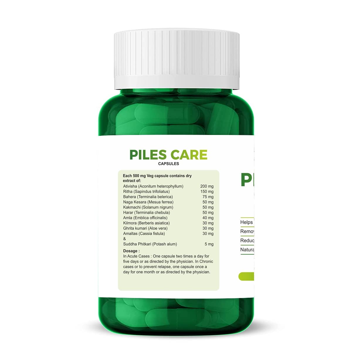 Neuhack Piles care capsules - 60 veg caps | Herbal Piles Medicine | Fast relief from hemorrhoids & fissure