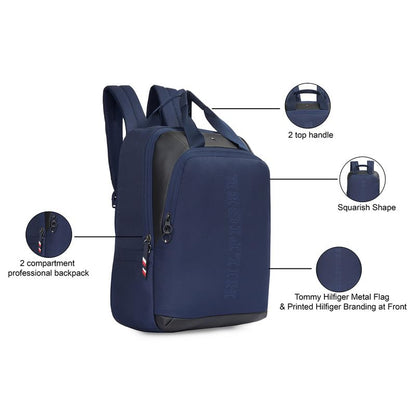 Tommy Hilfiger Unisex Hornet Laptop Backpack - Navy- image 8