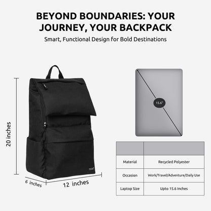 The Gusto Globetrotter Backpack | Stylish Laptop Bag for 15.6 Inch Lapt- image 4