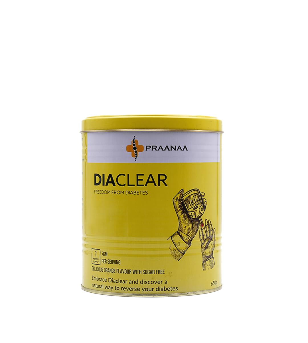Praanaa Health Care Diaclear | Diabetes Support Supplement for Blood Sugar Control | Insulin Resistance and Glucose Metabolism | Doctor Formulated with 5 Plant Extracts (Pack of 1)