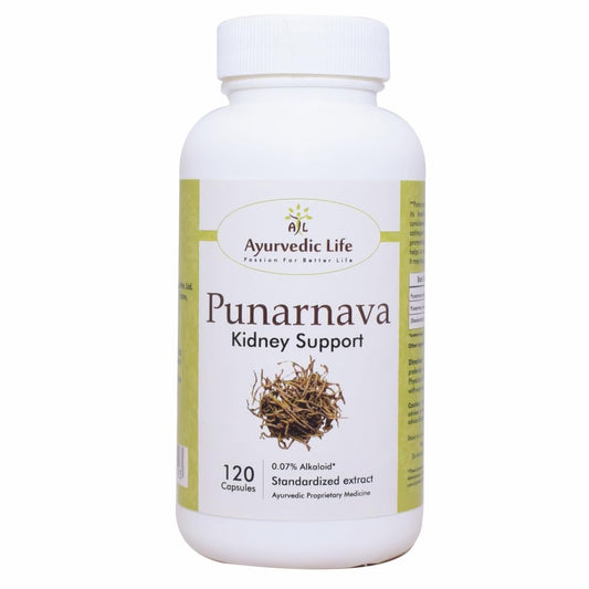 Ayurvedic Life Punarnava Capsules 350mg Capsules, Natural, 120 count