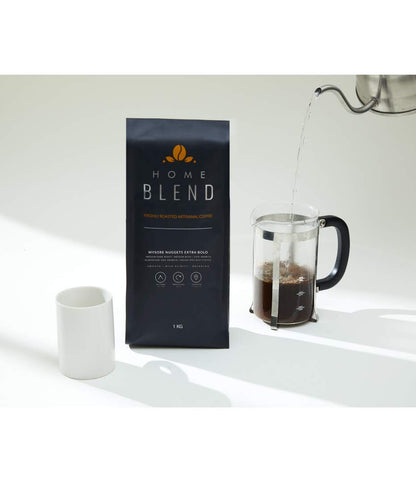 Home Blend Coffee Roasters-Whole Bean Coffee Bag-Plantation Aaa Arabica (100%)-Mysore Nuggets Extra Bold-Indian Specialty Coffee-Pack Of 1 Kg (Medium Roast)