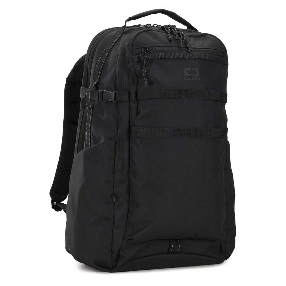 OGIO Alpha 25L Multi Compartment Business Travel Laptop (17") Backpack with Hidden Pocket, Reflective Trims, Premium Durable Abrasion Resistant Bottom Recycled Polyester Material
