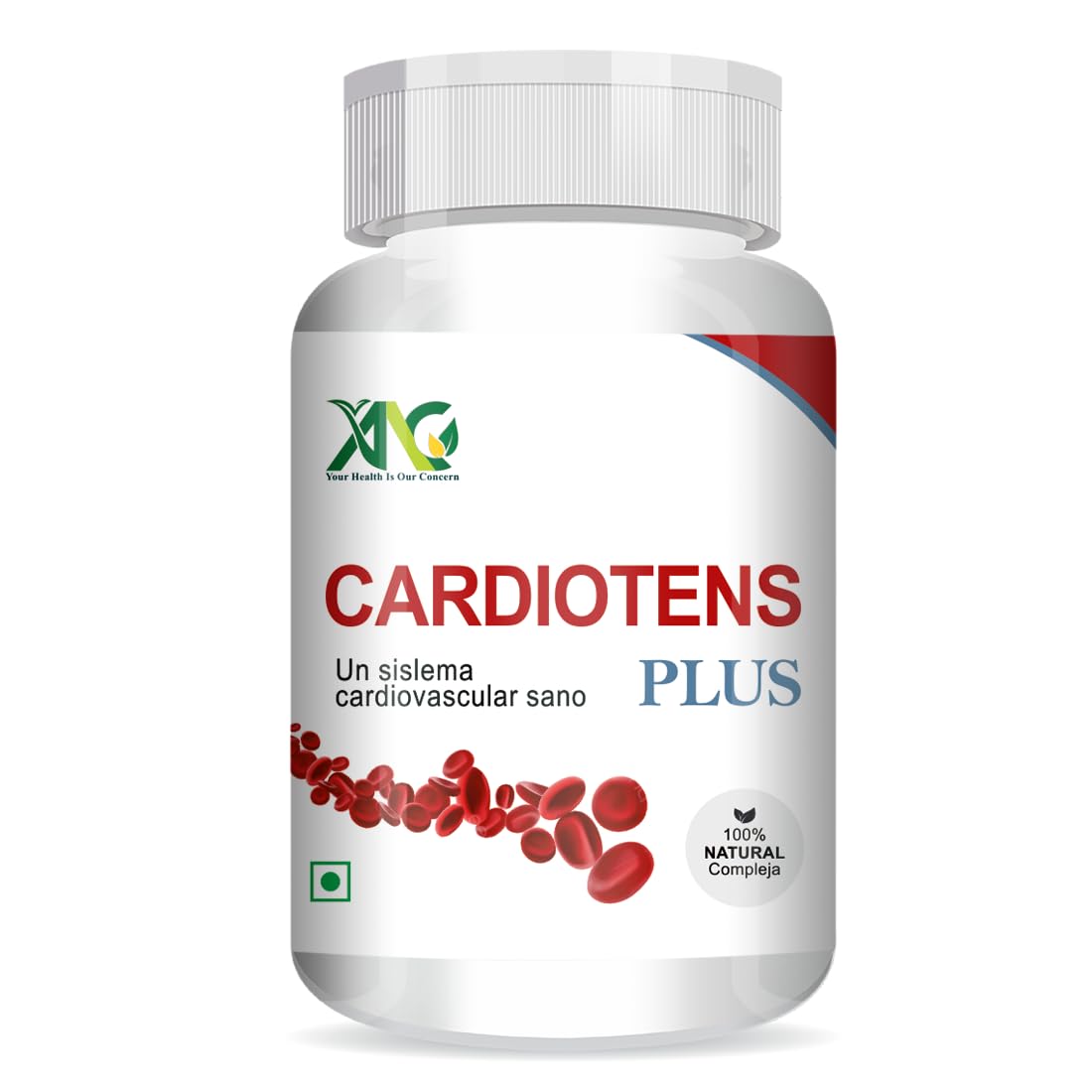 ANC CARDIOTENS PLUS with Arjuna Extract & Moringa Extract Heart Health Supplement (60 Capsules) for Men & Women -Pack of 1