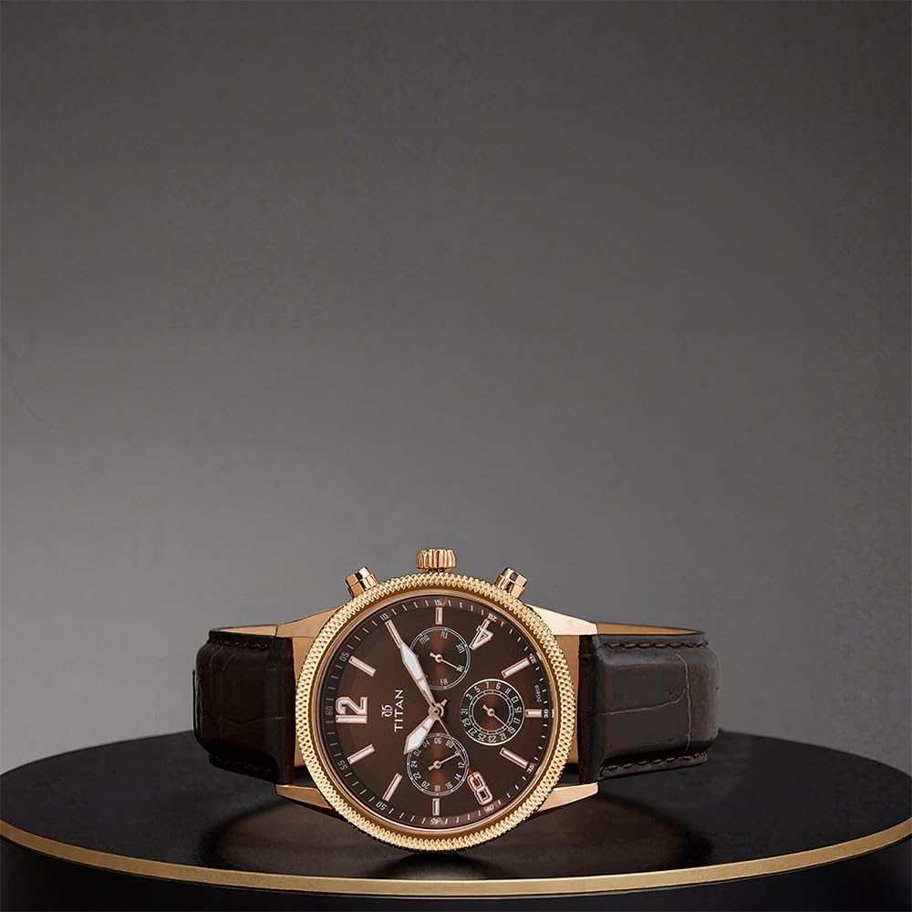 Titan Neo Analog Brass Dial Men's Watch-NM1734WL01 / NL1734WL01/NP1734WL01