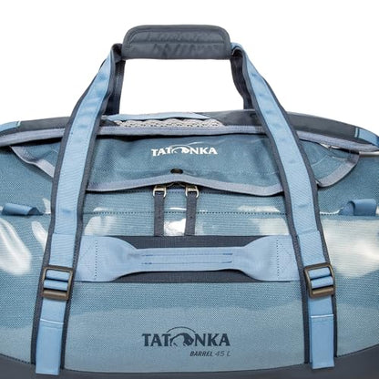 Tatonka Unisex-Adult Durable Travel Bag with Stowable Backpack Shoulder Straps, Elemental Blue, 45 L, Durable Travel Bag With Stowable Backpack Shoulder Straps