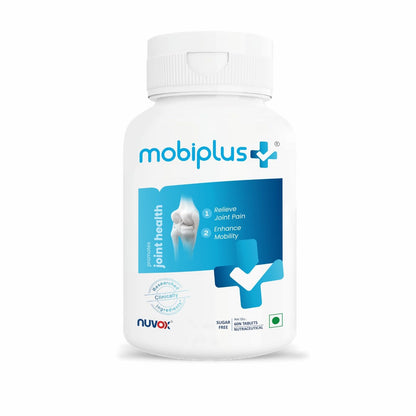 MOBIPLUS – Joint Health Supplement with Veg. Glucosamine, Boswellin, Curcumin C3 Complex & Piperine for Joint Strength, Cartilage Health, Mobility & Flexibility – 60 Tablets