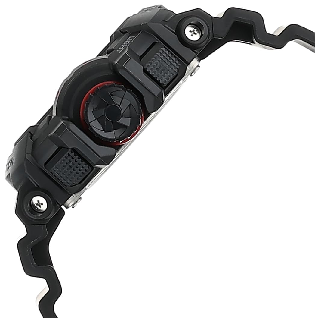 Casio G-Shock GA-400-1BHDR Black & Red Analog-Digital Dial Black Resin Strap Men's Watch Shock and 200M Water Resistant G566