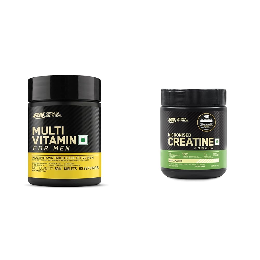 OPTIMUM NUTRITION (ON) Multivitamin for MEN 60 Tablets, 26 Vitamins & Minerals a