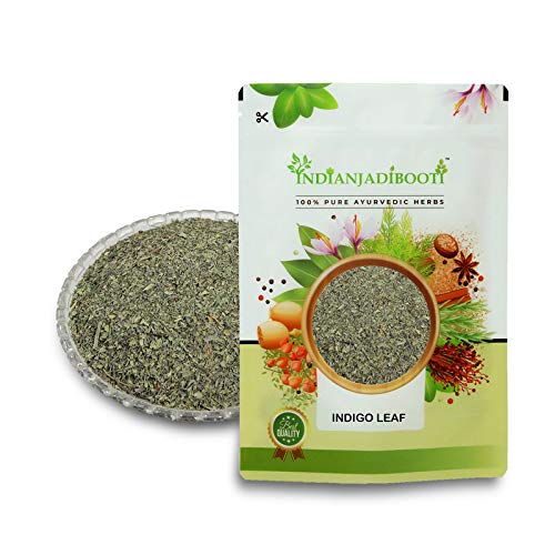IndianJadiBooti Indigo Dry Leaves For Black Hair, 250 Grams