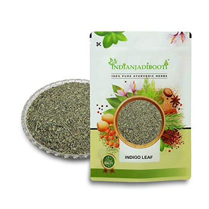 IndianJadiBooti Indigo Dry Leaves For Black Hair, 250 Grams