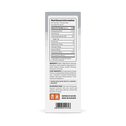 Unived Gel 100 - Energy Gel for Endurance Athletes Runners & Cyclists - 100kcal - Vanilla Orange - Pack of 6