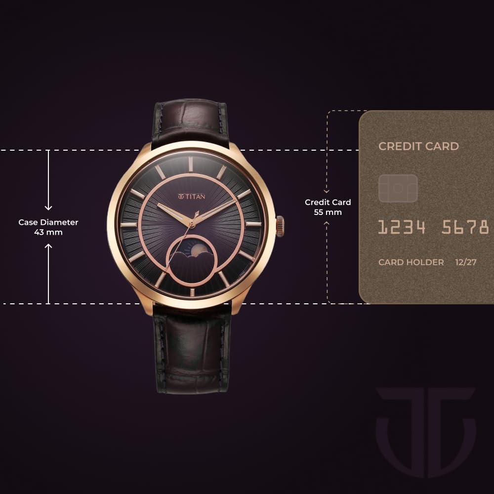 Titan Analog Purple Dial Men's Watch-10028WL01- image 2