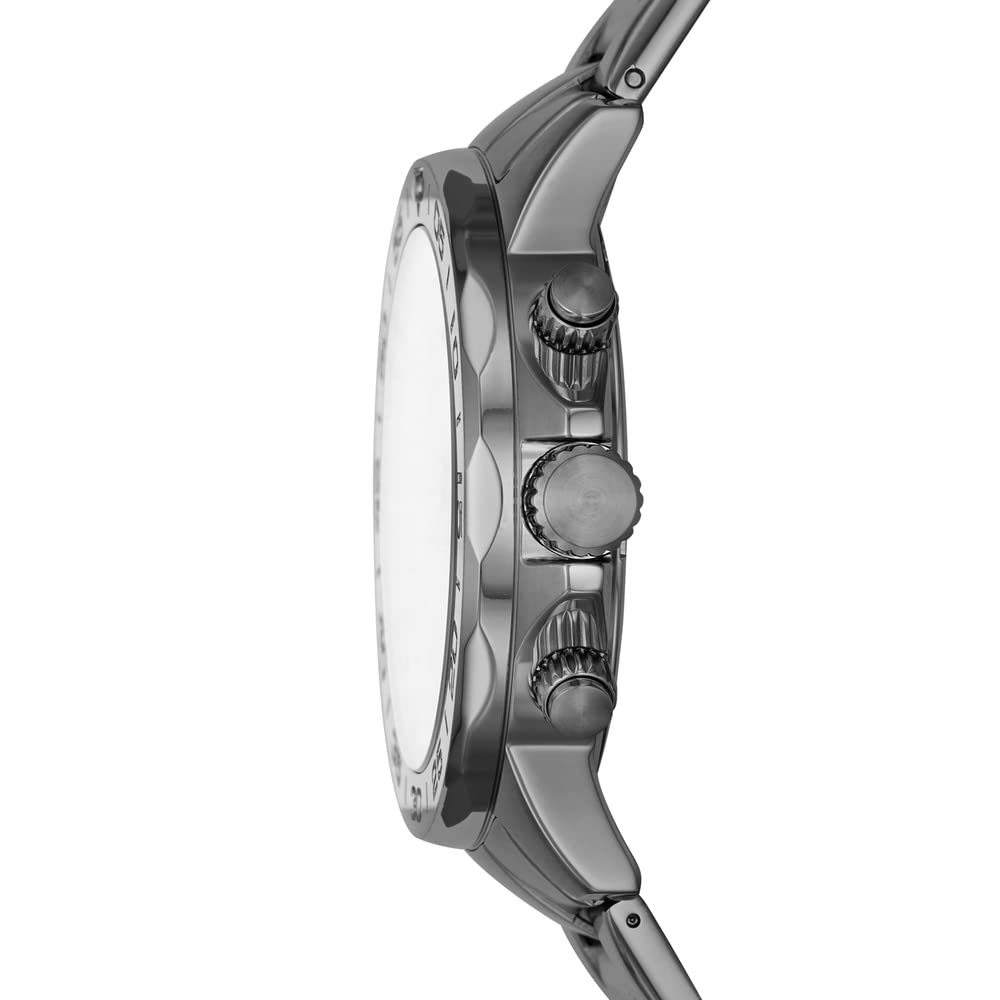 Fossil Men Stainless Steel Bannon Analog Gray Dial Watch-Bq2491, Band Color-Gray