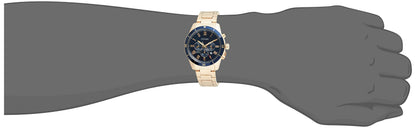 Citizen Stainless Steel Analog Blue Dial Gold Strap Men's Watch-An8169-58L