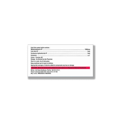 Neronvit Folic Acid & Pyridoxine Tablets | With Vitamin B6 & Folic Acid | Daily Nutritional Supplement | For Energy & Wellness | Helps Maintain Normal Nerve Function & Healthy Blood Circulation