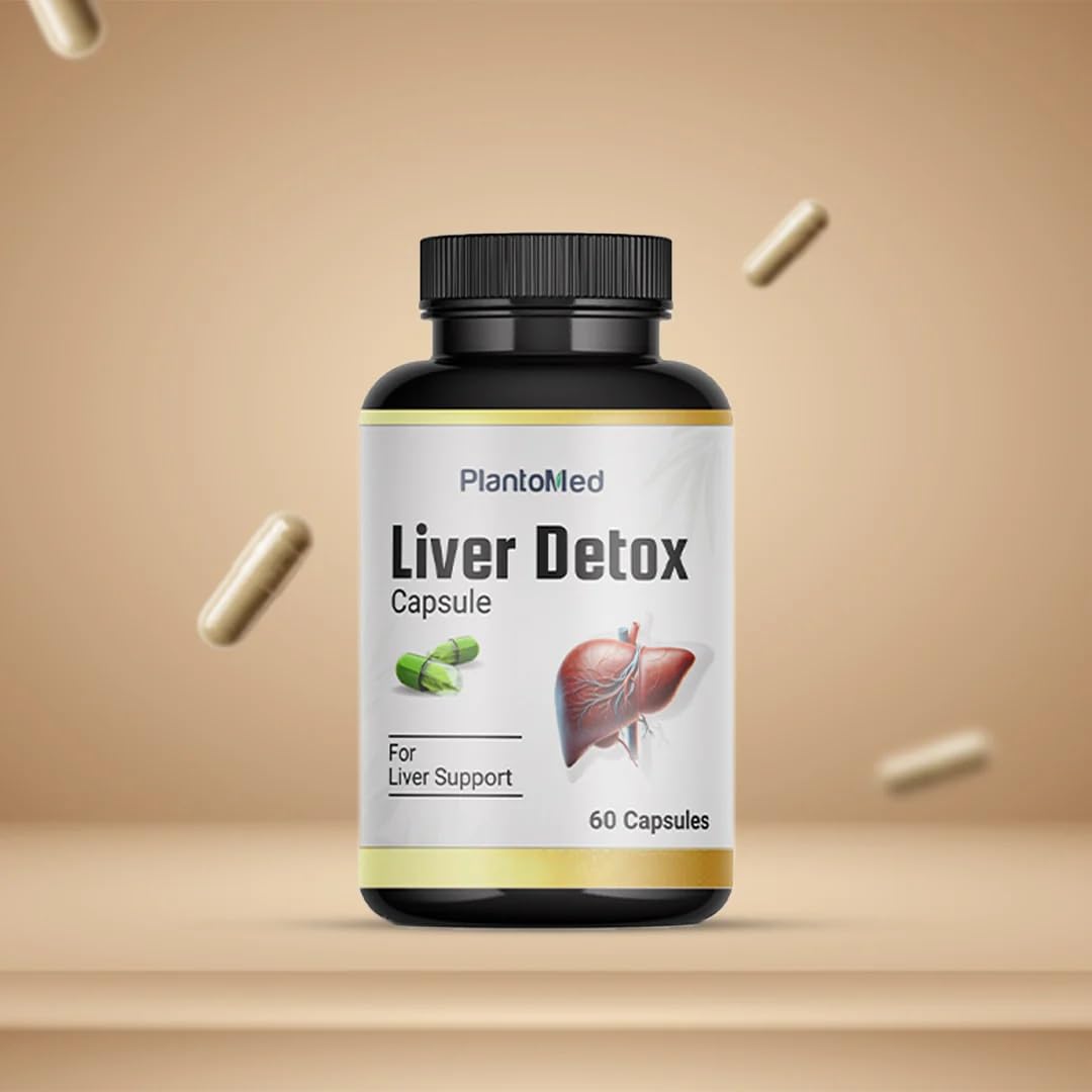 Plantomed Ayurvedic Fatty Liver Support Capsules, Daily Liver Detox and Cleanse, 60 Tablets