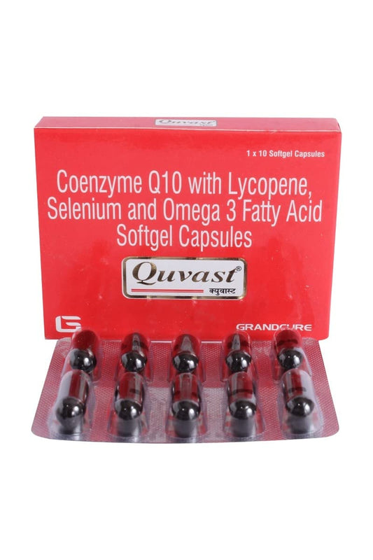 Quvast Soft Gelatin - Strip of 10 Capsules