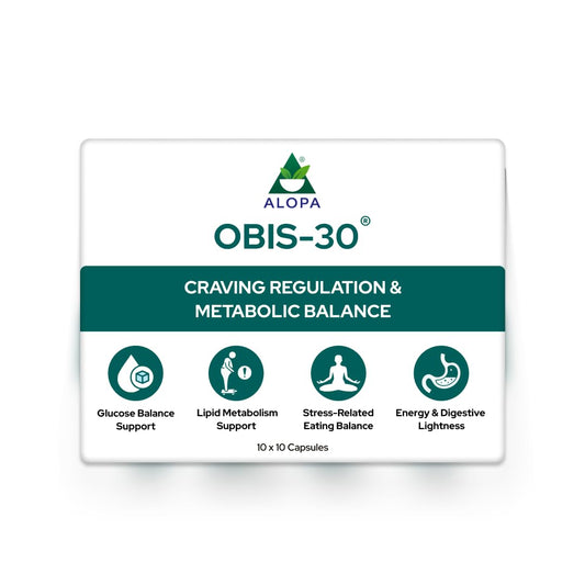 Alopa Obis-30: 10x10 Capsules – Natural Craving Control & Metabolic Reset | Reduces Sugar & Carb Cravings | Supports Mindful Weight Management, Energy & Mental Clarity | 100% Ayurvedic, Non-Addictive, Zero Side Effects