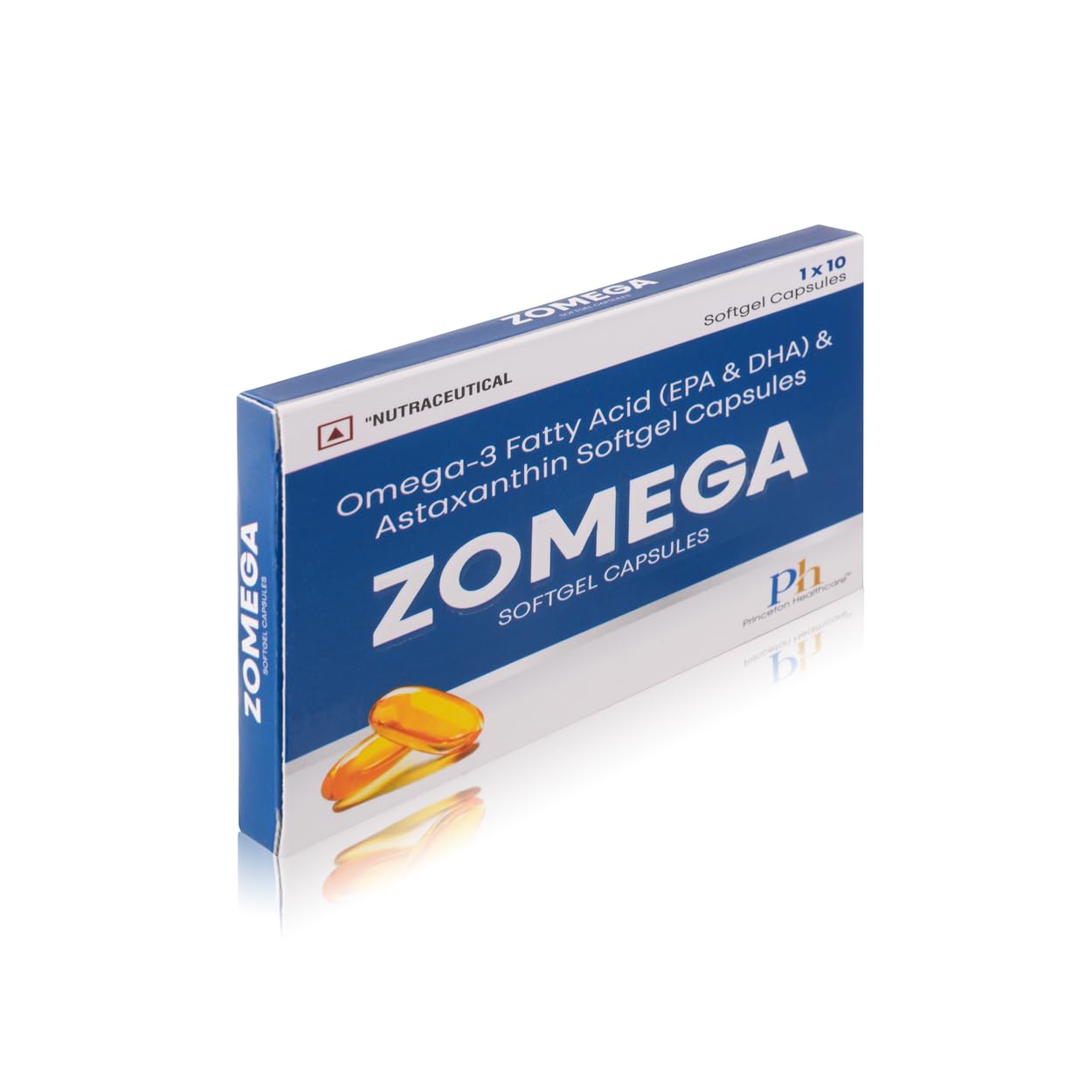 ZOMEGA Omega-3 Eye Health Softgel Capsules with Lutein, Zeaxanthin & Astaxanthin | Vision Support, Blue Light Protection & Retinal Health | Advanced AREDS-Inspired Formula | 10 Softgels